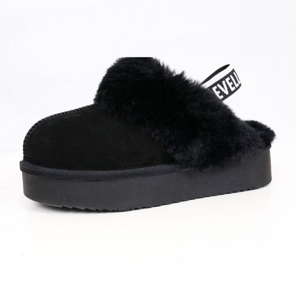 FLORENSA — Twin-Strap Fur Mules
