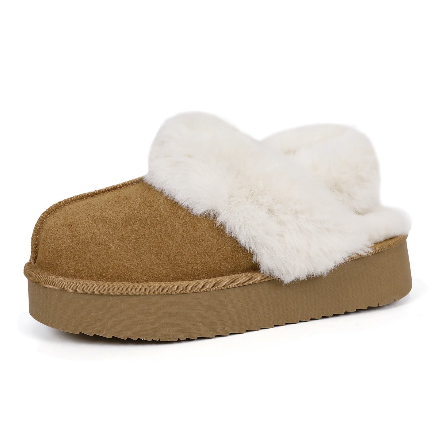 FLORENSA — Twin-Strap Fur Mules