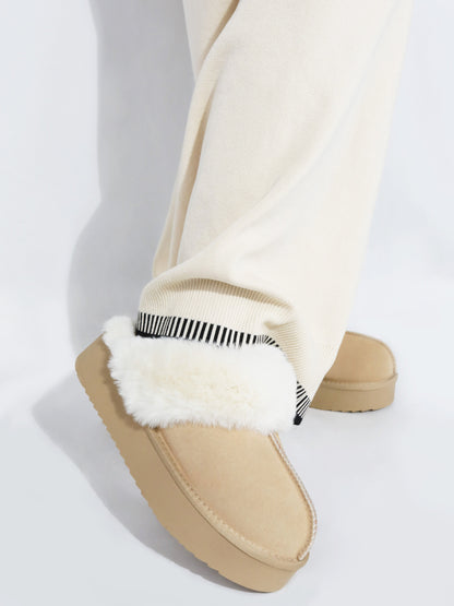 FLORENSA — Twin-Strap Fur Mules