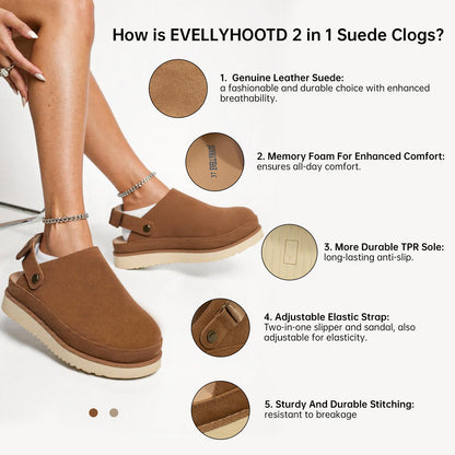 CALISTO — Suede Harmony Clogs