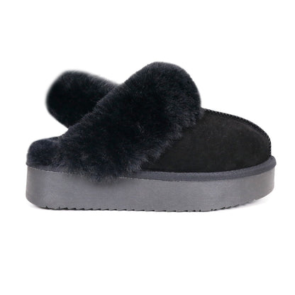 FLORENSA — Twin-Strap Fur Mules