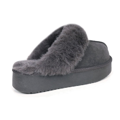 FLORENSA — Twin-Strap Fur Mules