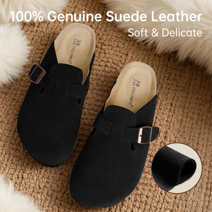 ARISOL — Suede Cork Clogs