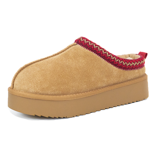 CALIANA — Platform Fur-Lined Loafers
