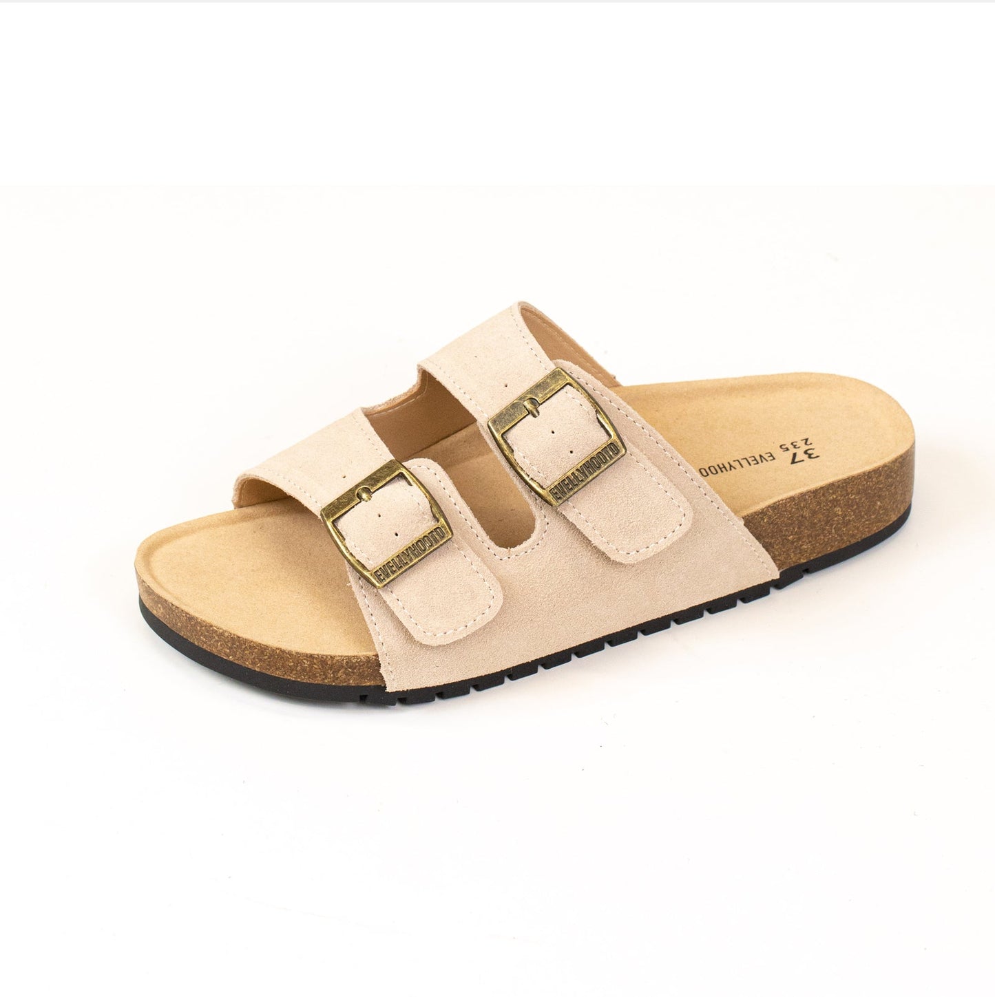 MARQUETE — Suede Dual Buckle Sandals