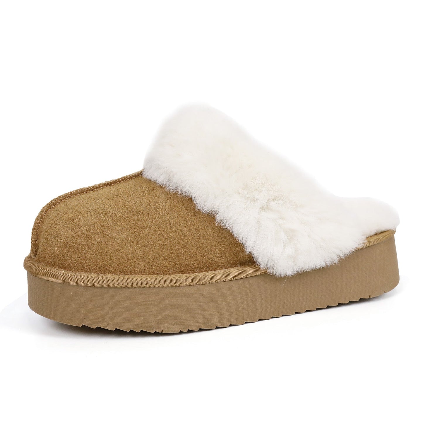 FLORENSA — Twin-Strap Fur Mules