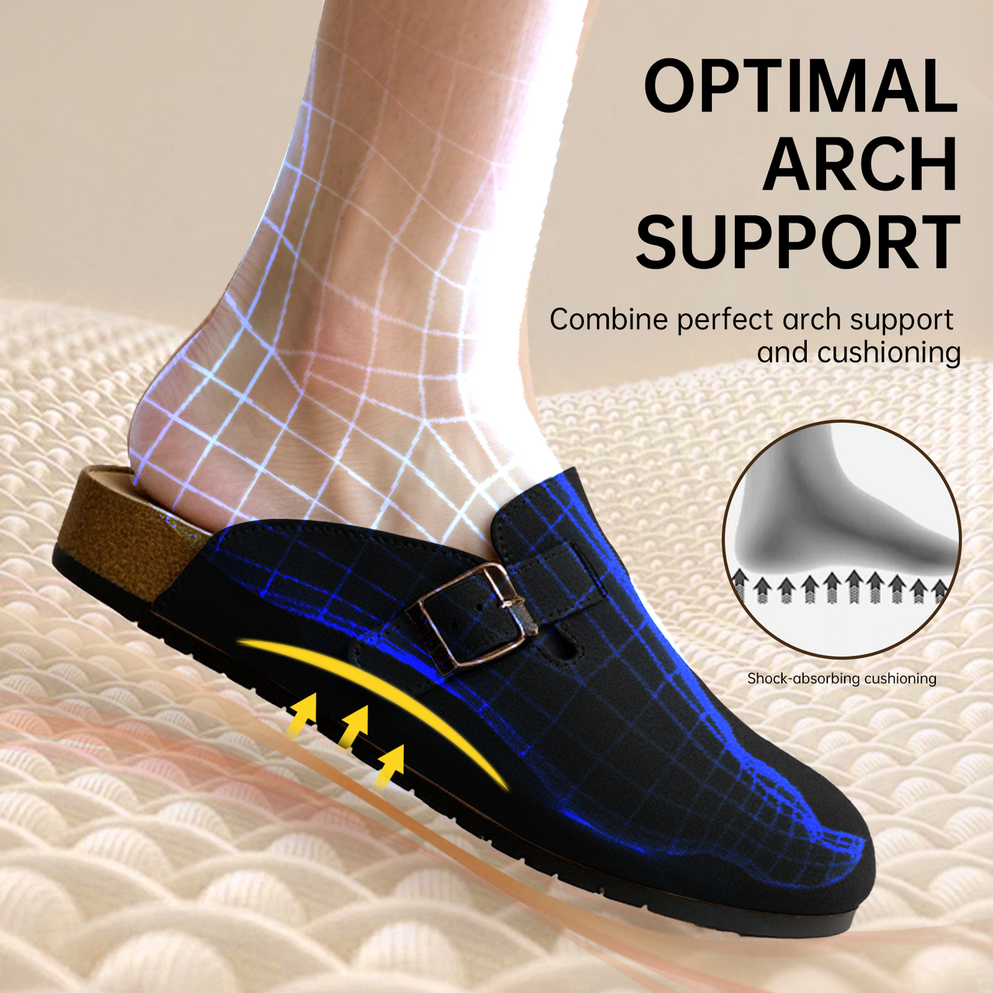 ARISOL — Suede Cork Clogs