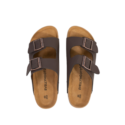CERANO - Dual Buckle Cork Sandals