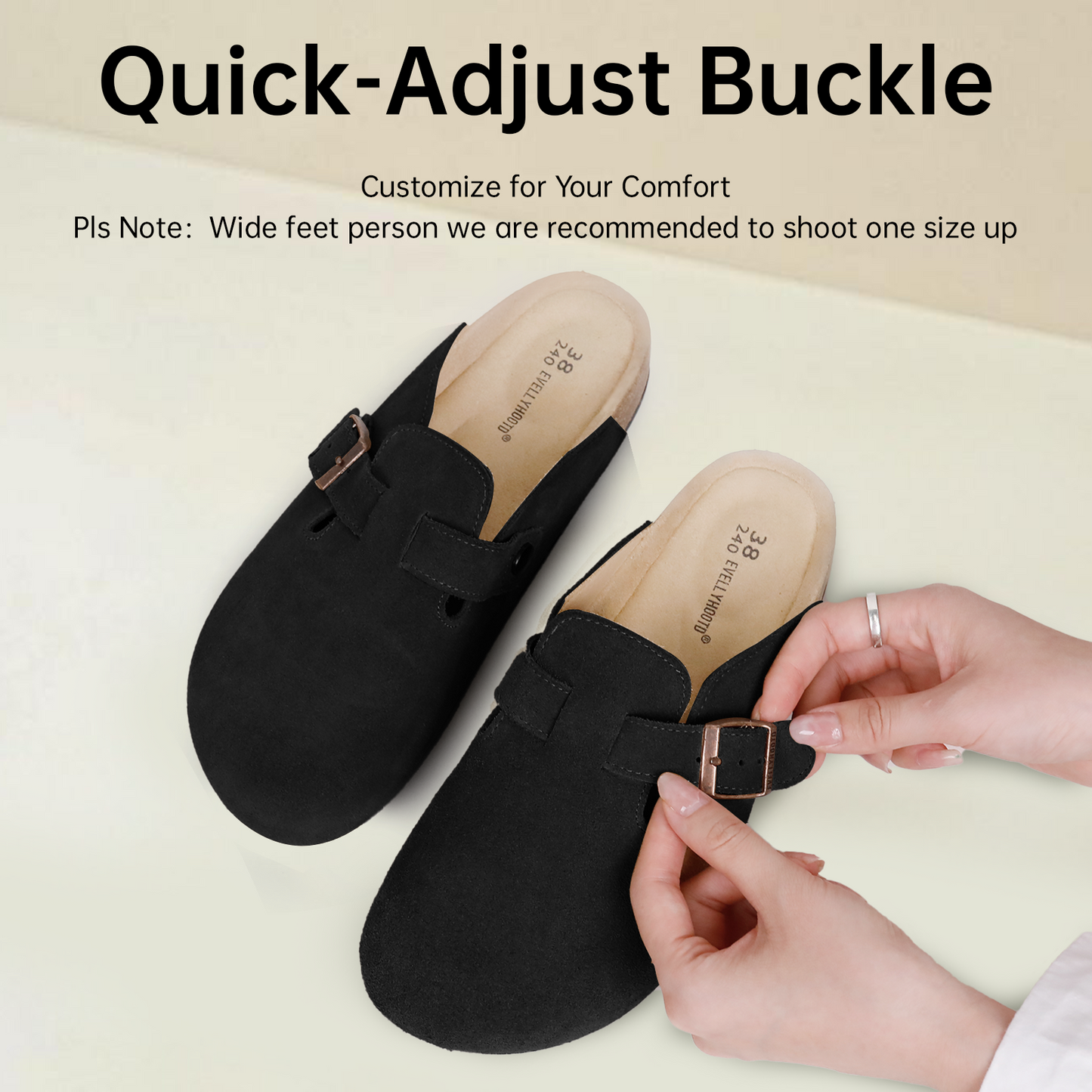 ARISOL — Suede Cork Clogs