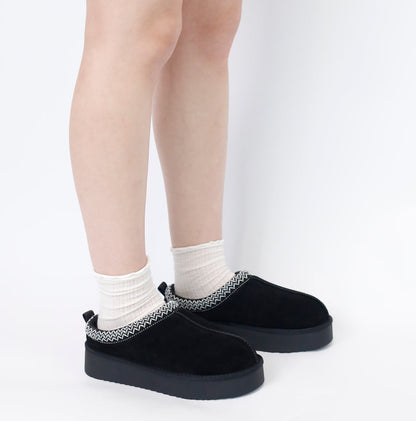 CALIANA — Platform Fur-Lined Loafers