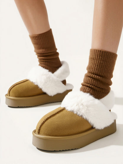 FLORENSA — Twin-Strap Fur Mules