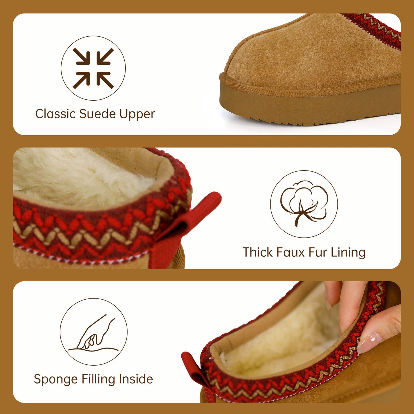 CALIANA — Platform Fur-Lined Loafers