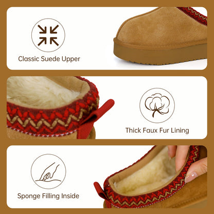 CALIANA — Platform Fur-Lined Loafers