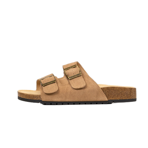 MARQUETE — Suede Dual Buckle Sandals