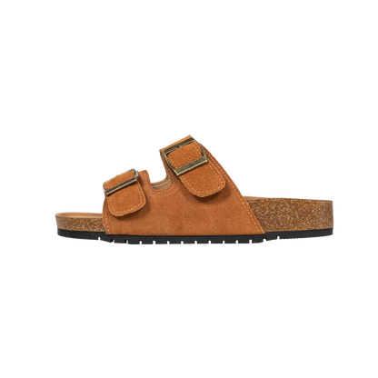 MARQUETE — Suede Dual Buckle Sandals