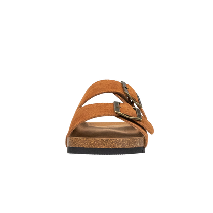 MARQUETE — Suede Dual Buckle Sandals
